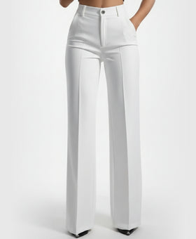 Serene | High-Waisted Straight-Cut Office Pants