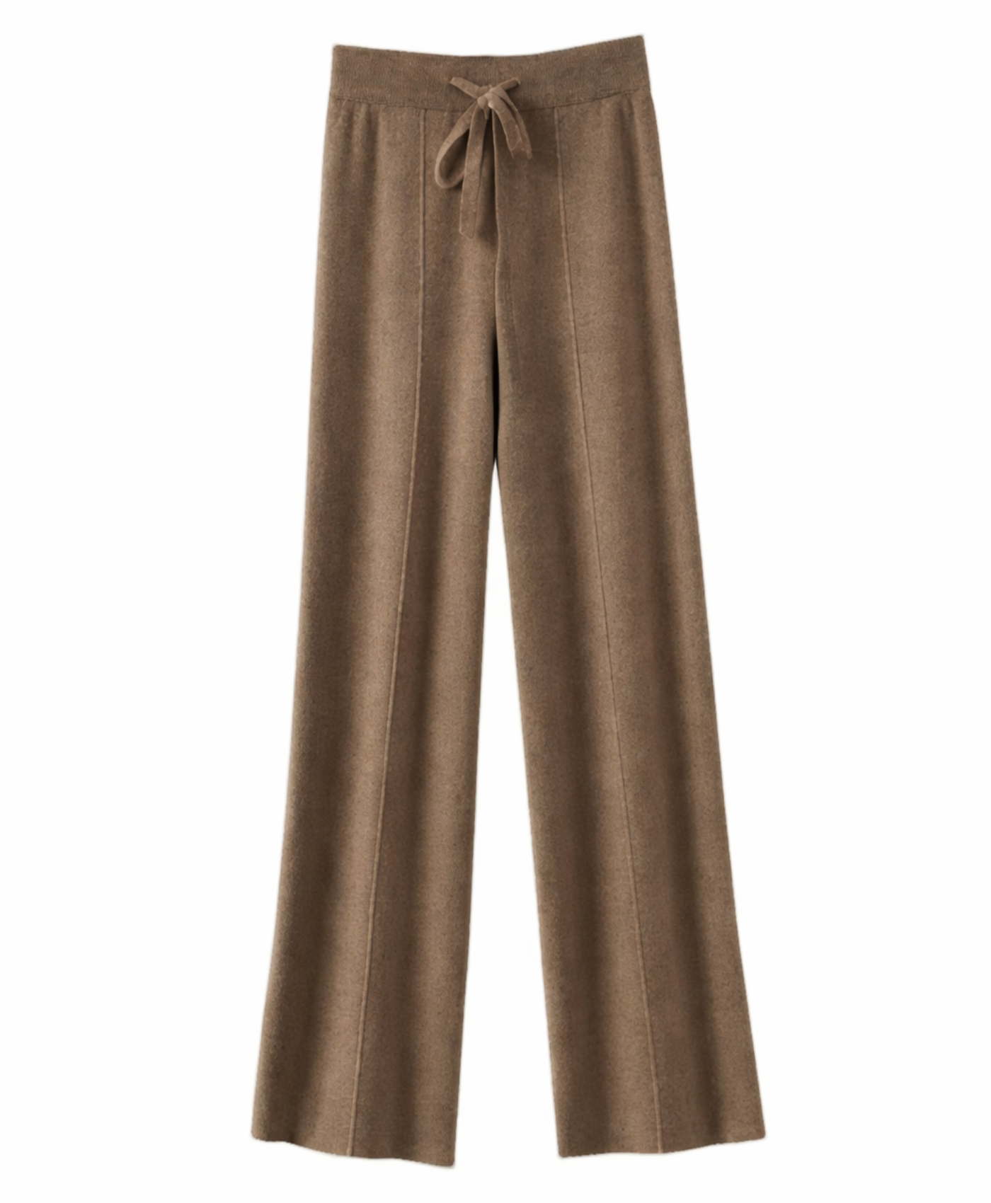 Kora | High Waisted Warm Knit Wide Straight Pants