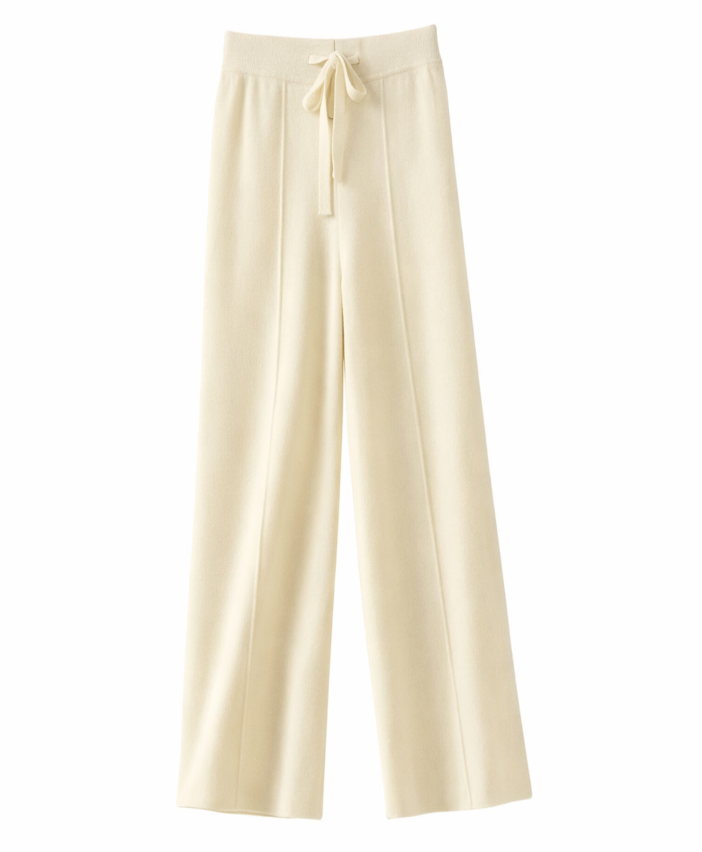 Kora | High Waisted Warm Knit Wide Straight Pants