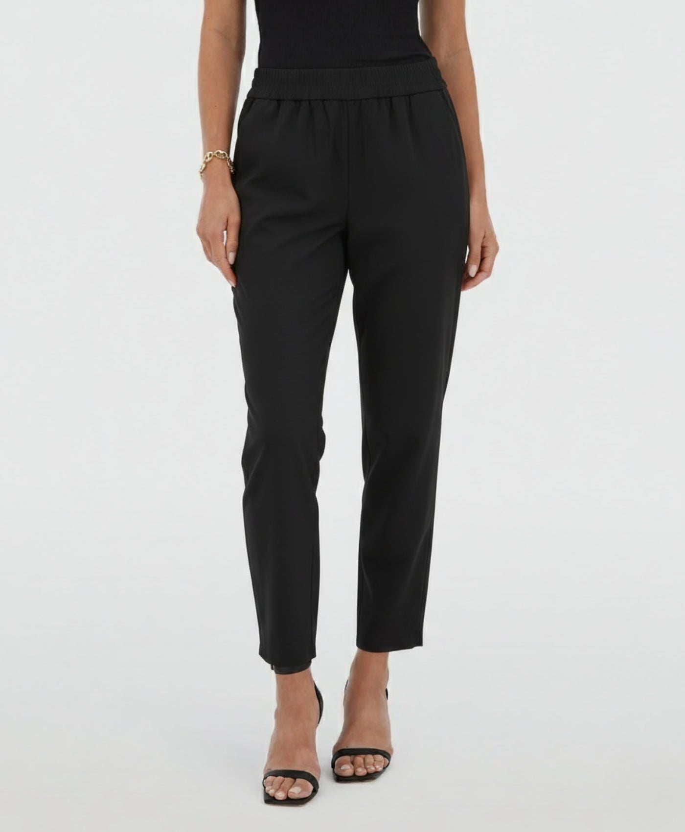 Serene | High-Waist Elastic Golf Trousers