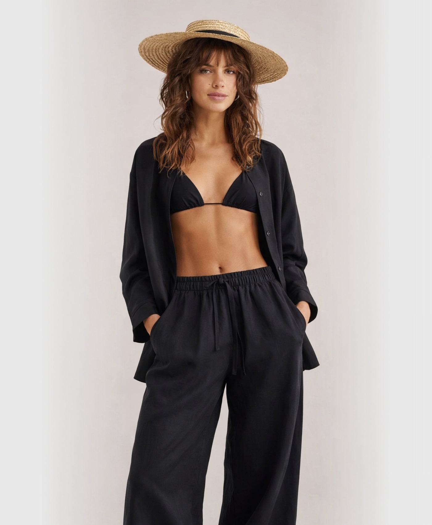 Valence | Casual Lapel Long Sleeve Cotton Set
