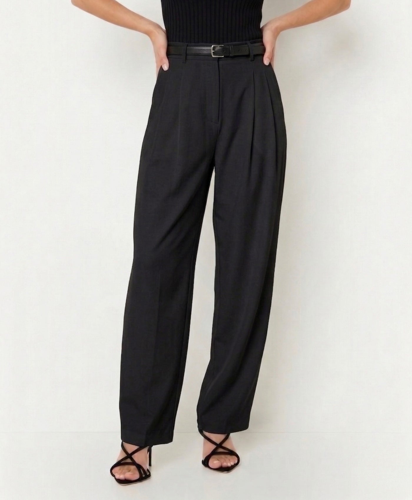 Ember | High-waisted Drape Office Pants