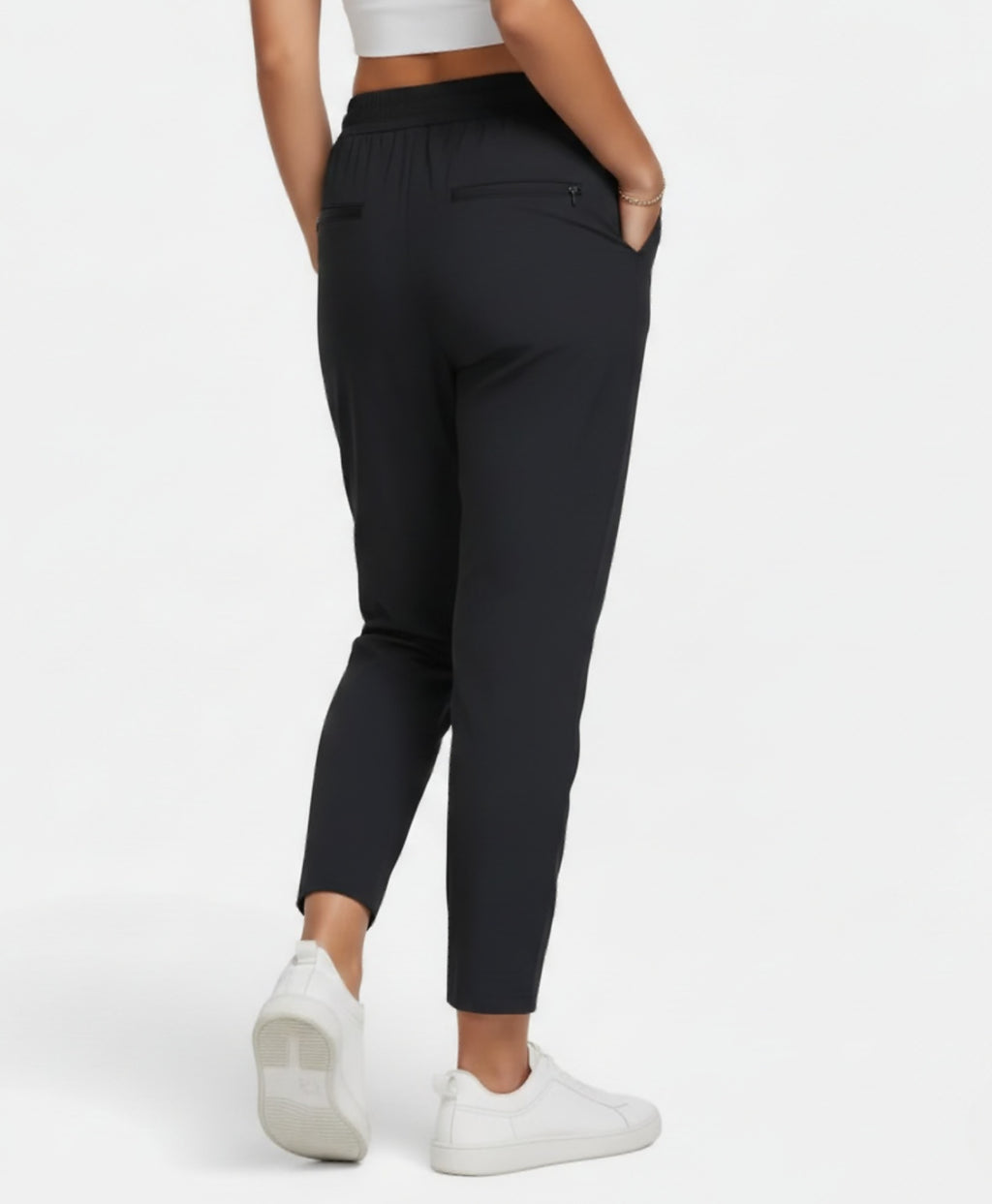 Serene | High-Waist Elastic Golf Trousers