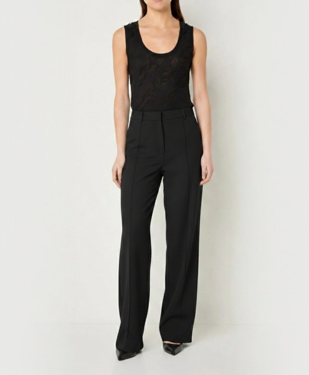 Serene | High-Waisted Straight-Cut Office Pants