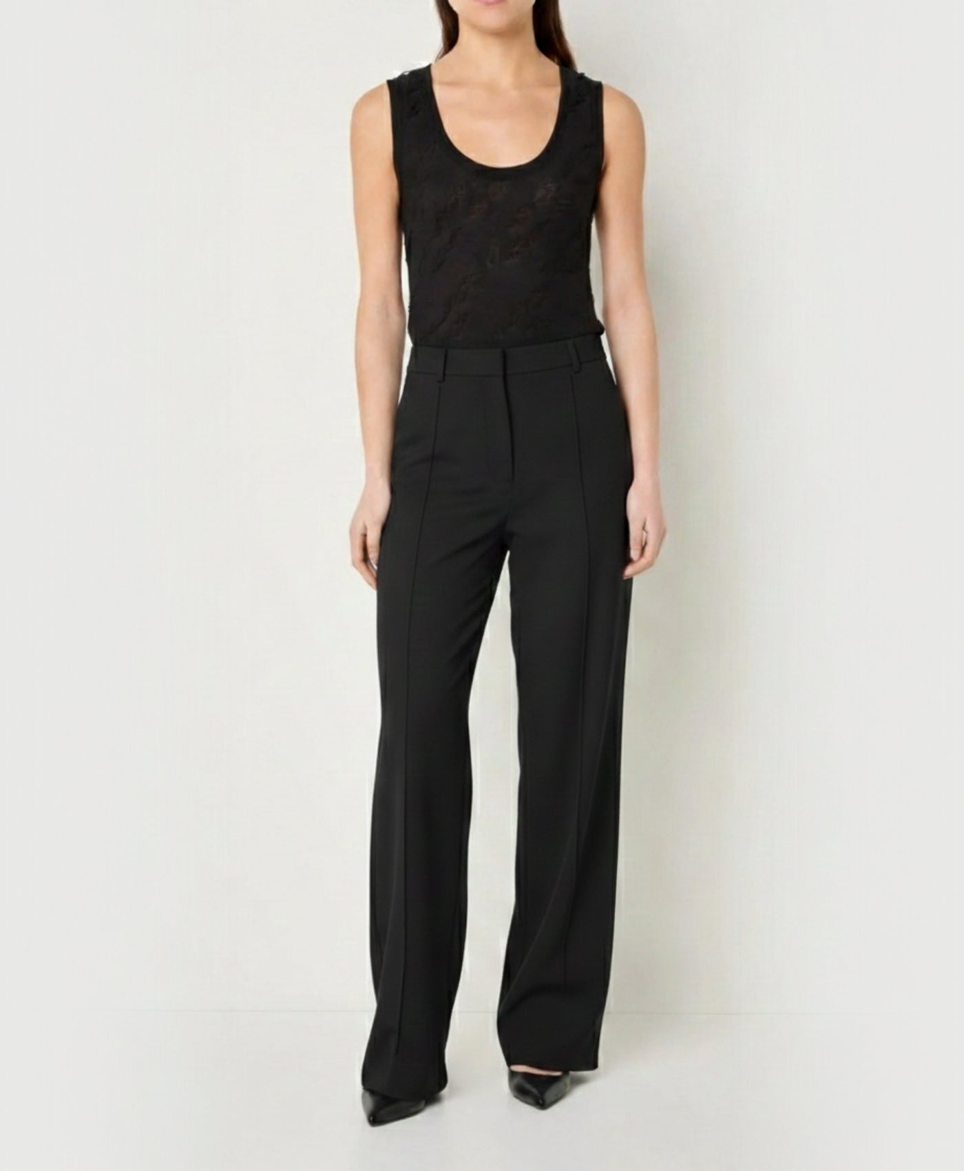 Serene | High-Waisted Straight-Cut Office Pants