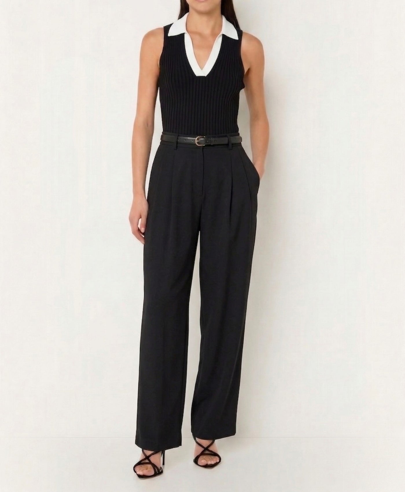 Ember | High-waisted Drape Office Pants