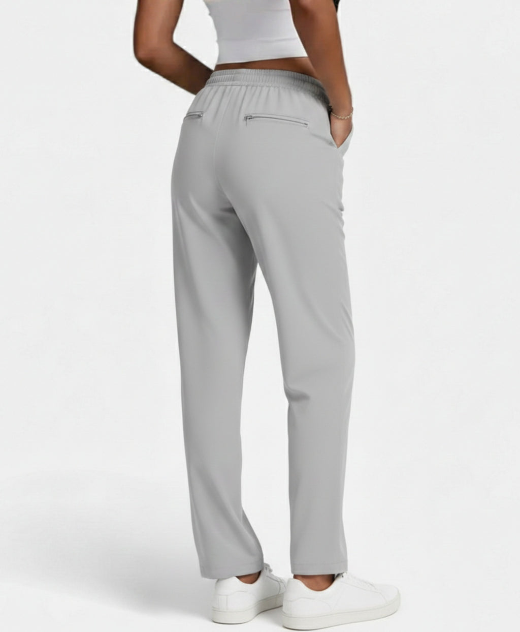 Serene | High-Waist Elastic Golf Trousers