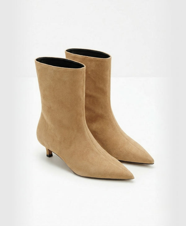 Serene | Pointed Toe Low Heel Ankle Boots