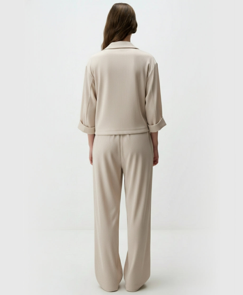 Mykos | Two Piece Wrinkled Suit Set