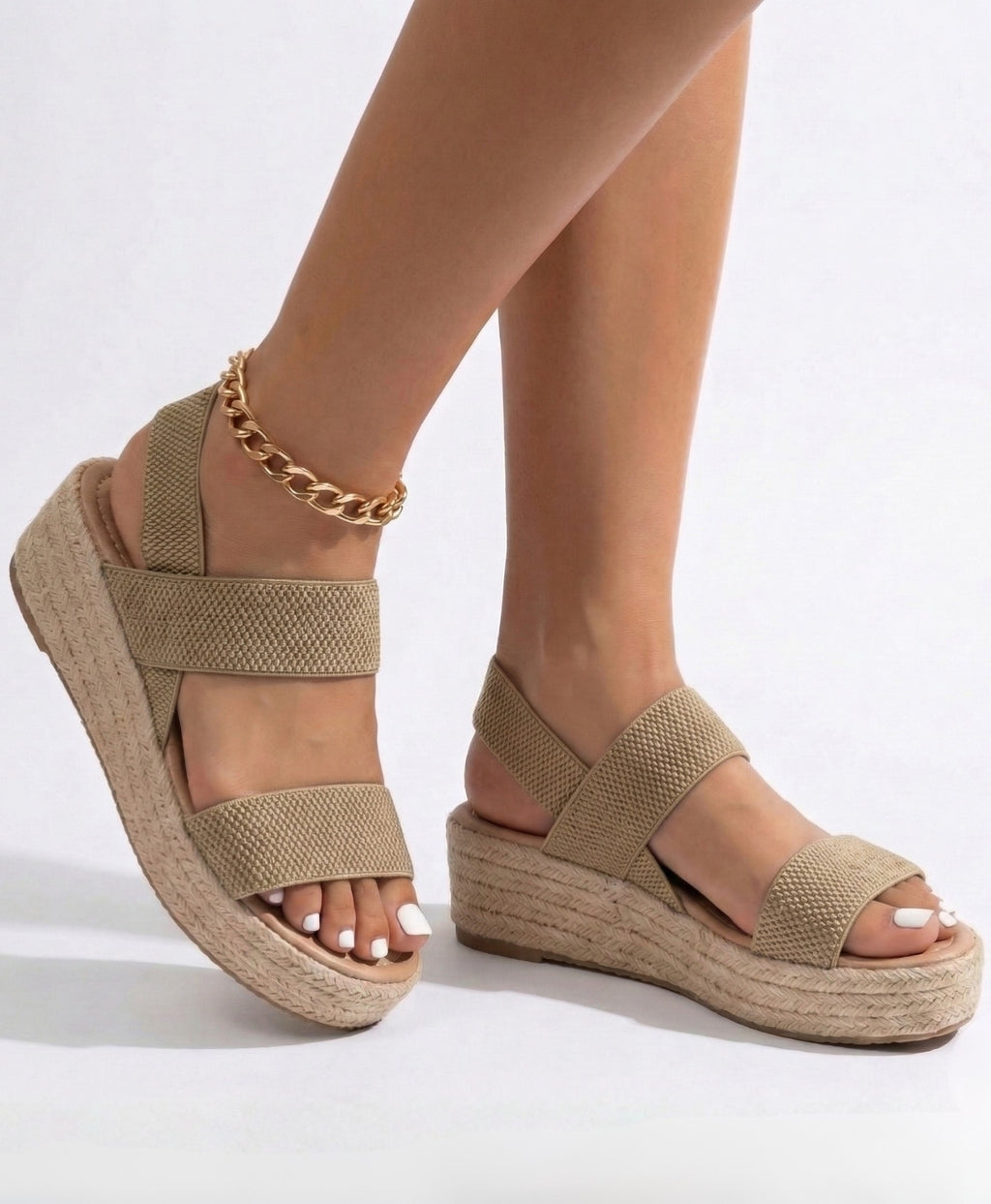Solana | Thick Soled Platform Casual Ankle Strap Sandals