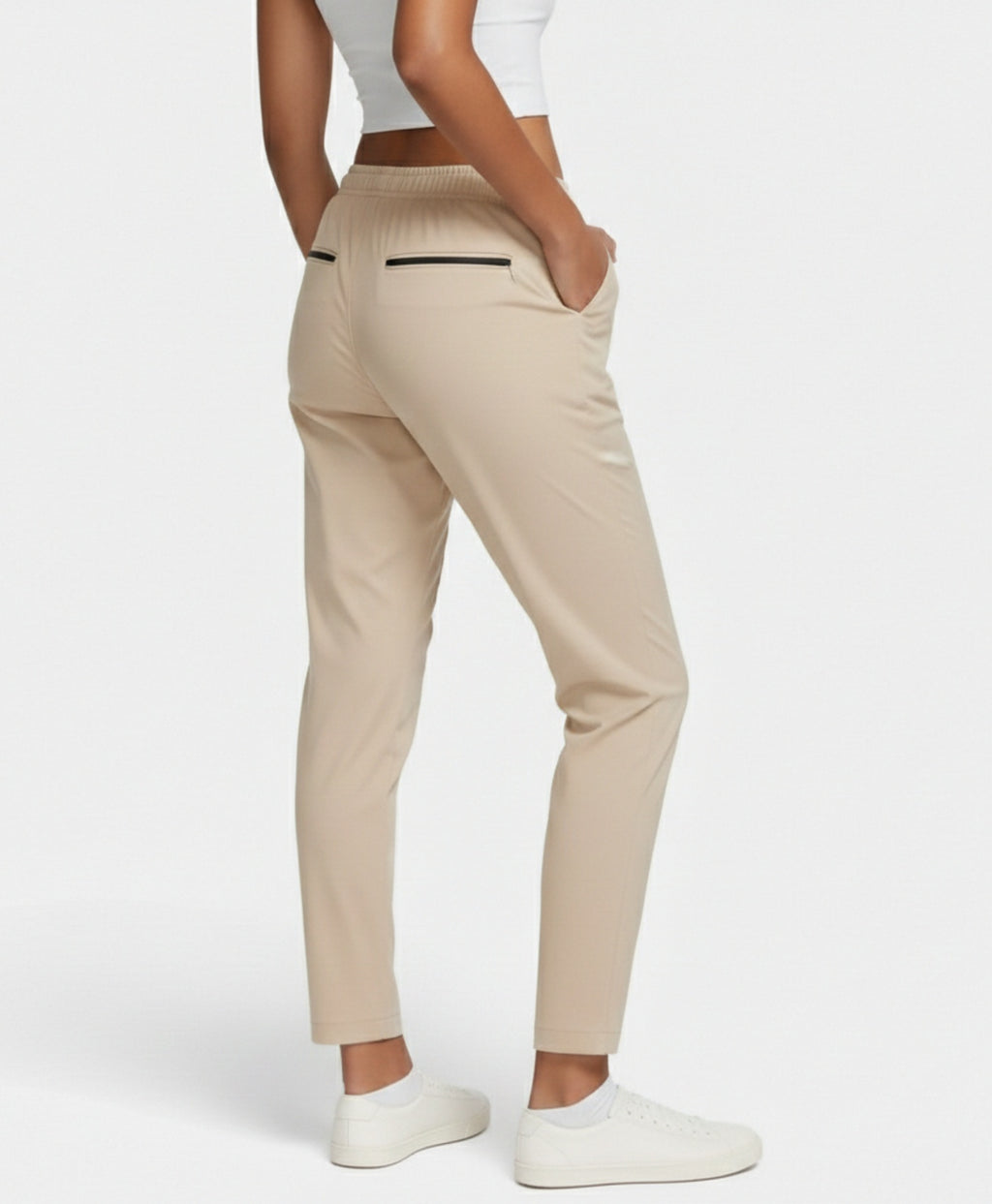 Serene | High-Waist Elastic Golf Trousers