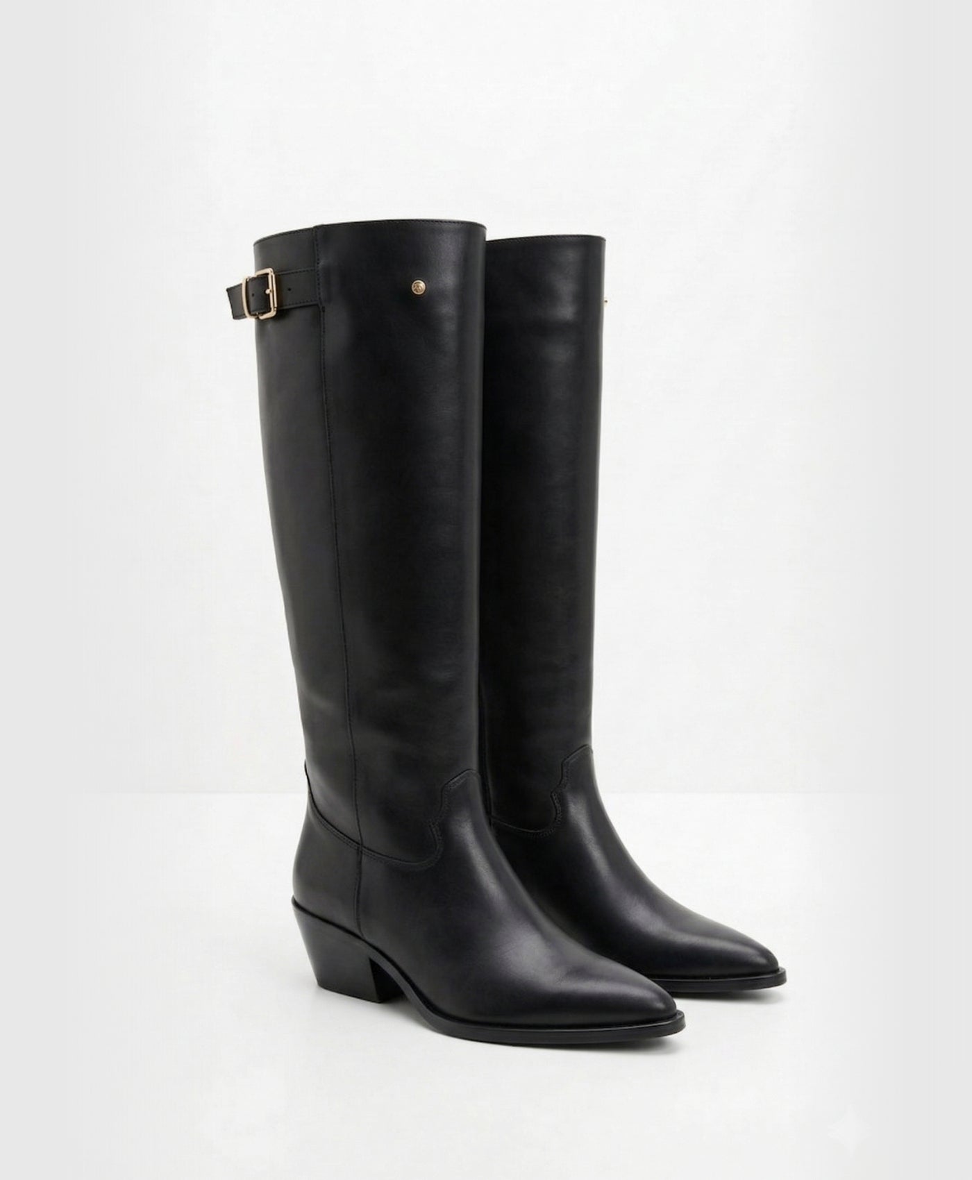 Serene | Belt Buckle Knee-High Boots