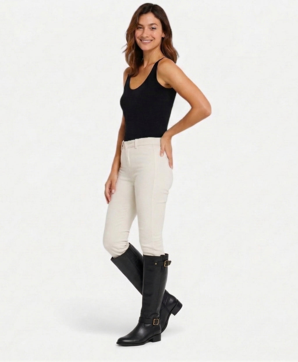 Serene | Belt Buckle Knee-High Boots