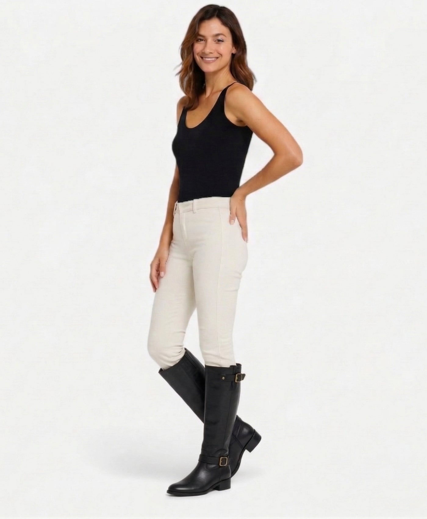 Serene | Belt Buckle Knee-High Boots