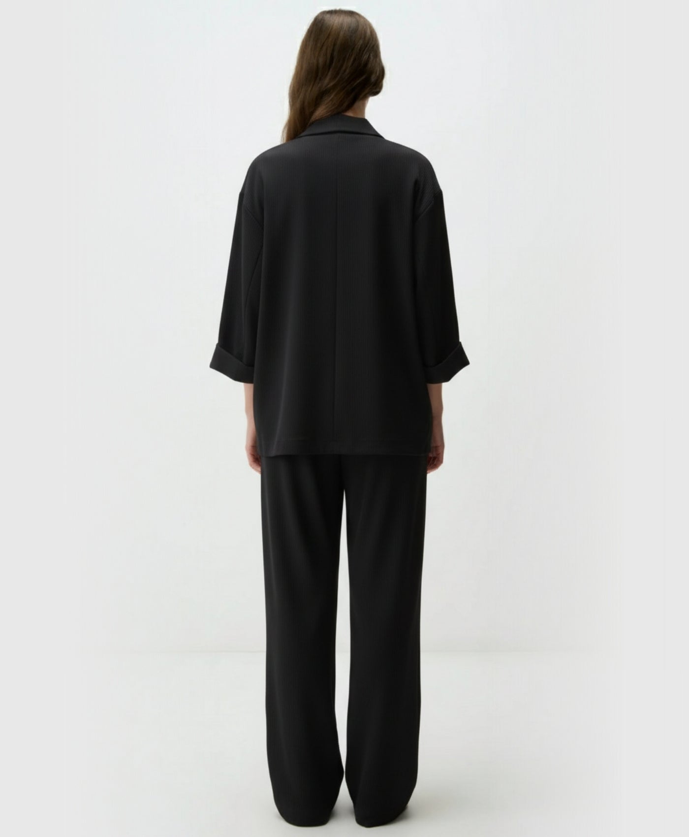 Mykos | Two Piece Wrinkled Suit Set