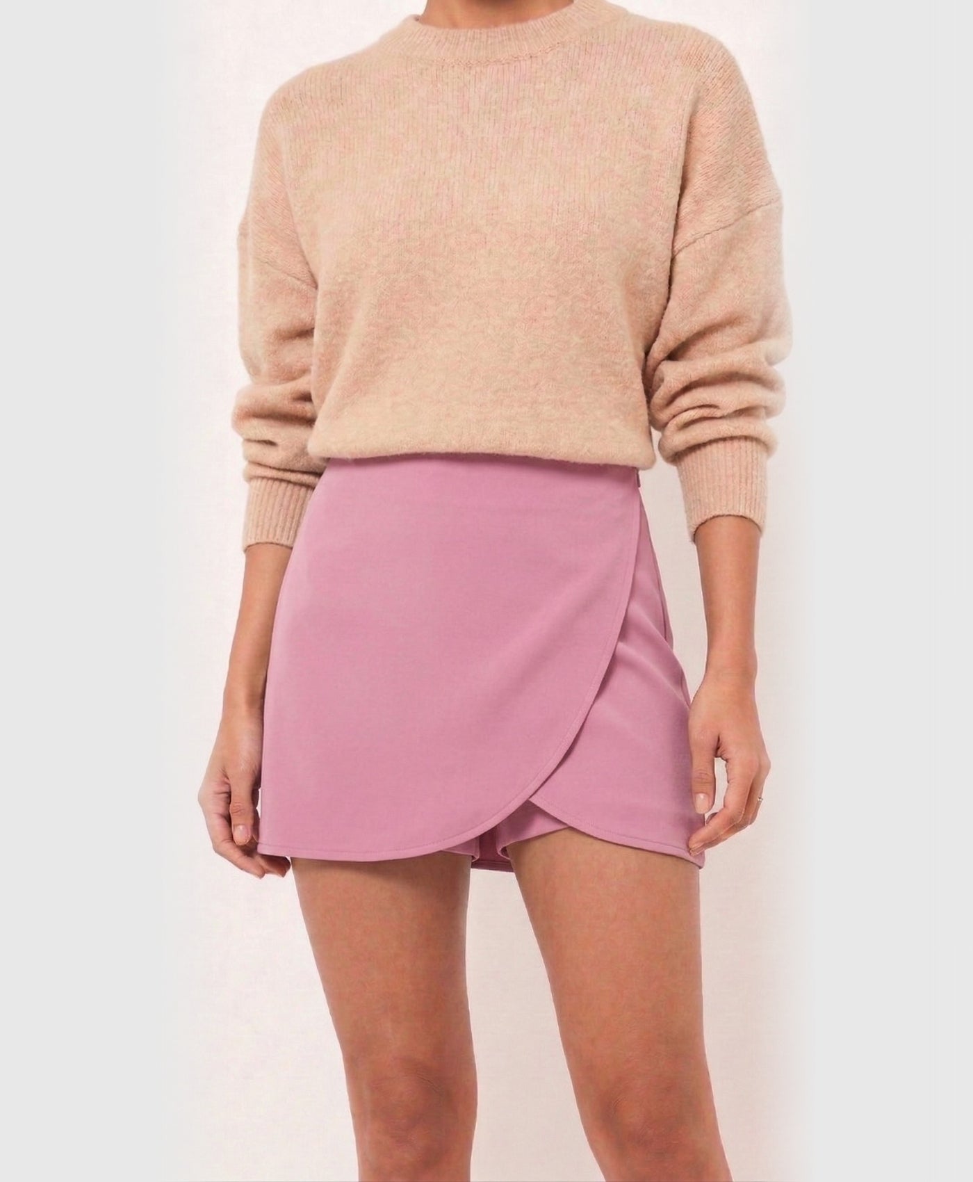 Solana | Asymmetric High Waist Skort