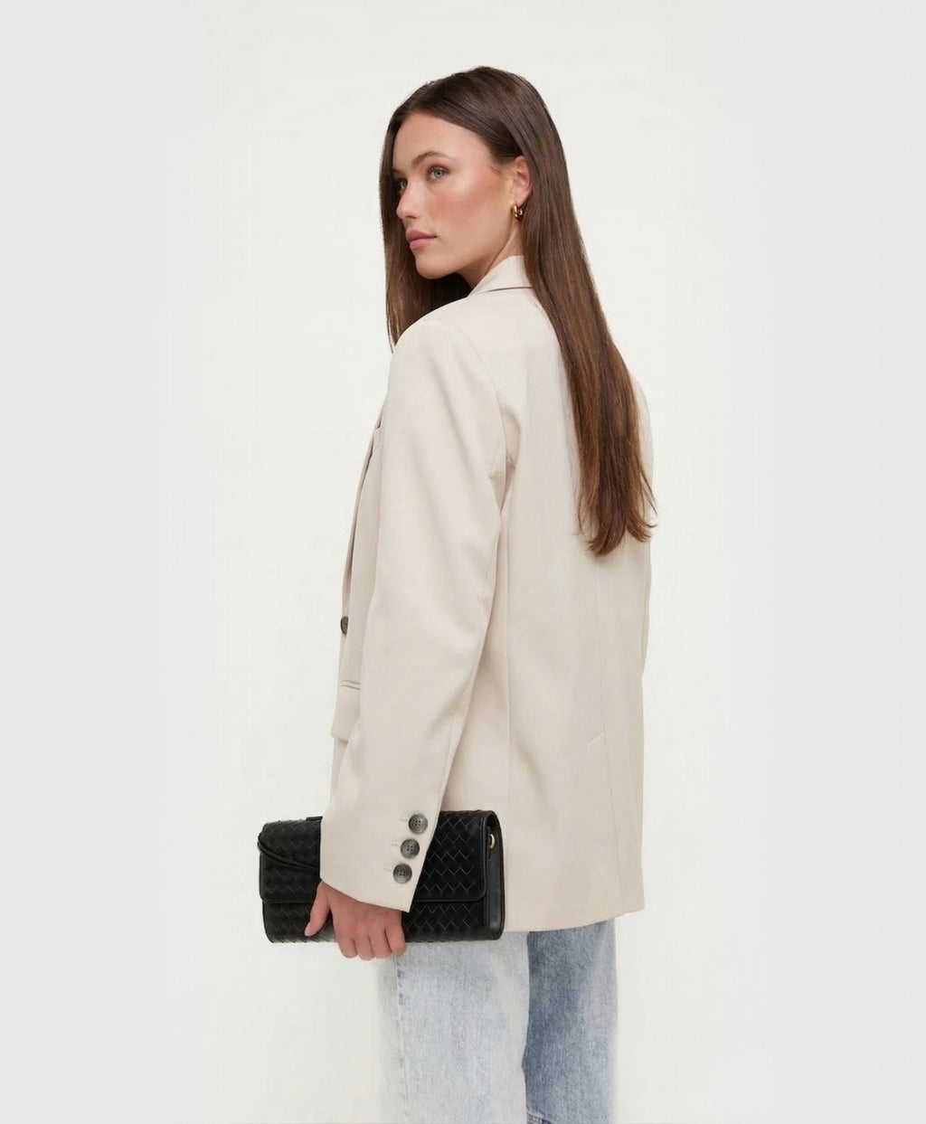 Casey | Notched Collar Long Sleeve Blazer