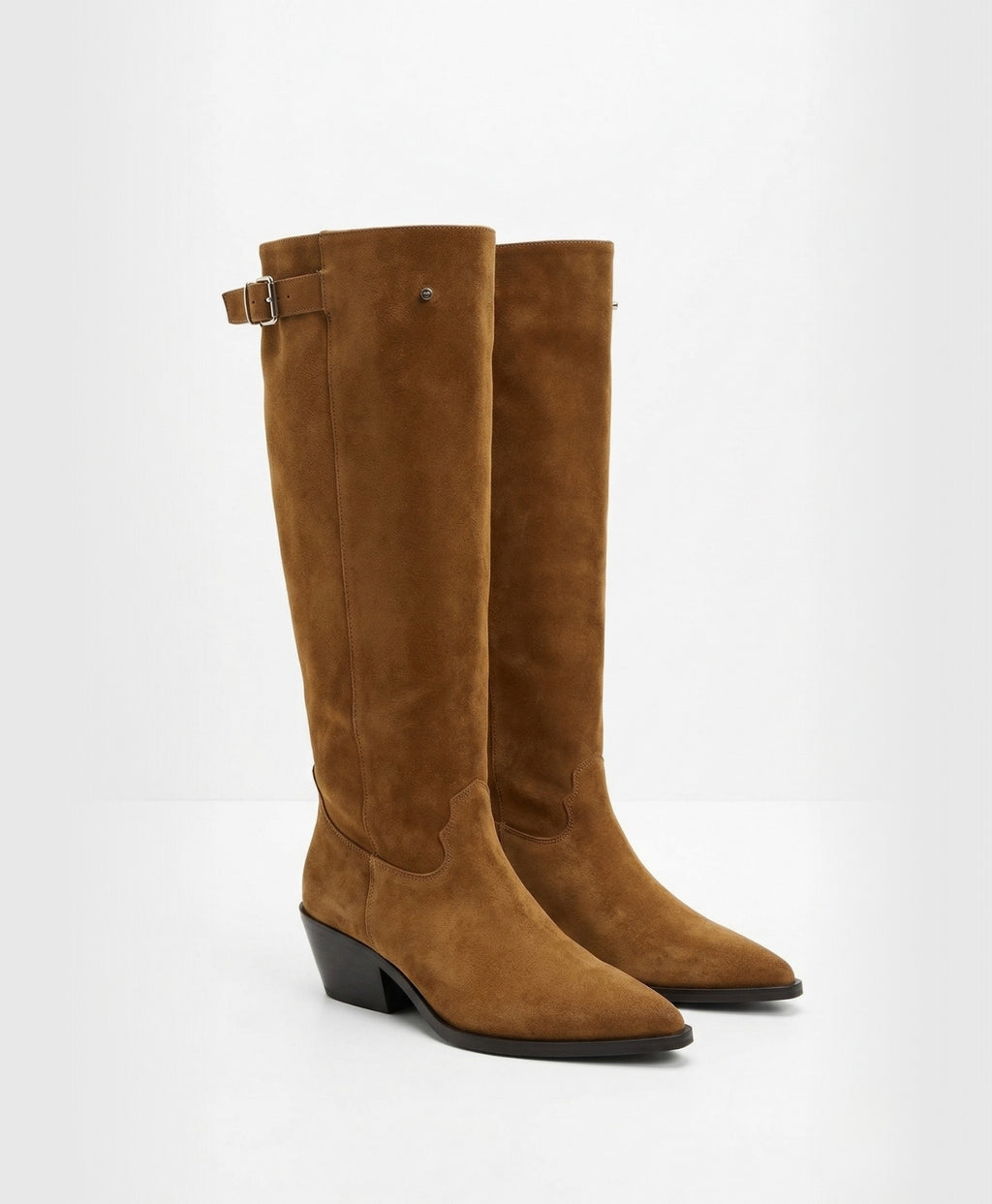 Serene | Belt Buckle Knee-High Boots