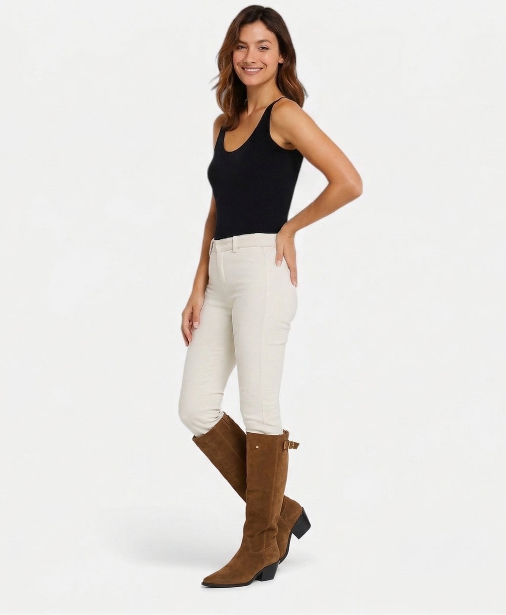 Serene | Belt Buckle Knee-High Boots