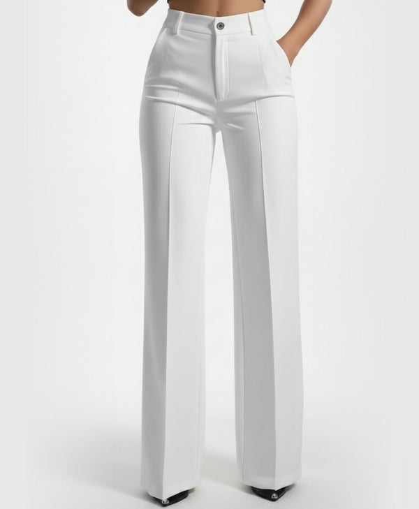 Serene | High-Waisted Straight-Cut Office Pants