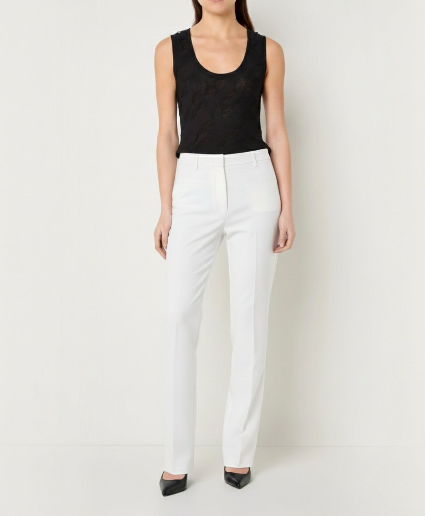 Serene | High-Waisted Straight-Cut Office Pants