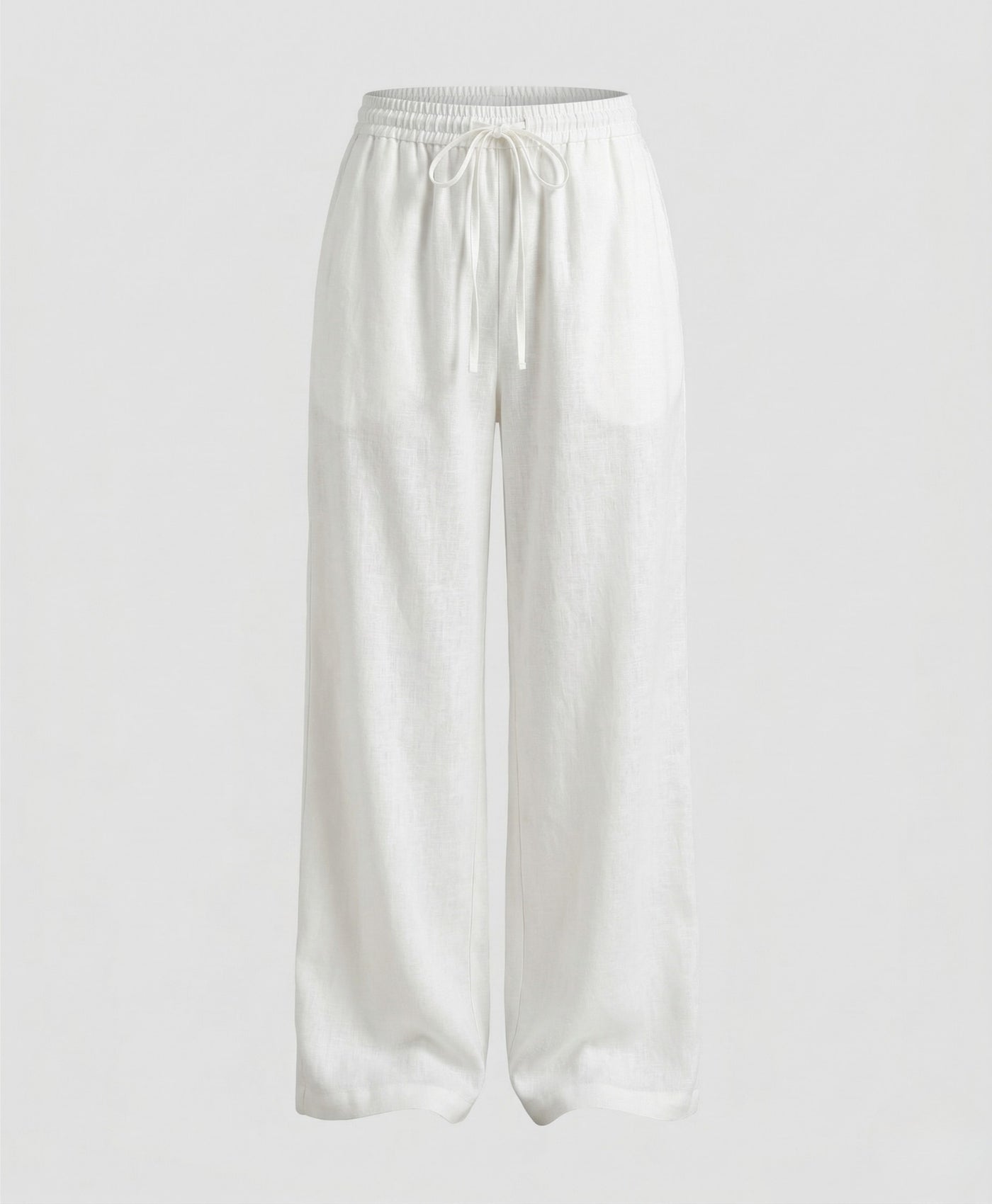 Kaya | Wide-leg Linen Drawstring Pants